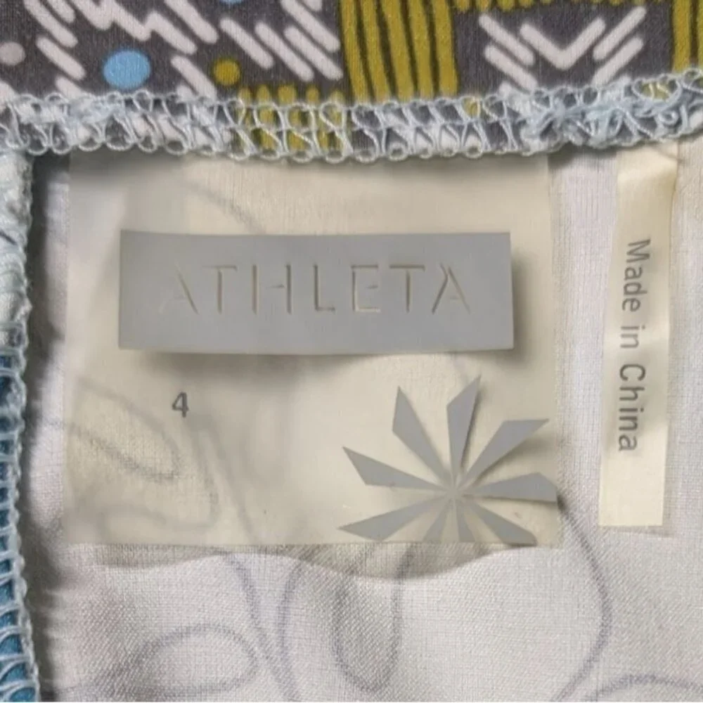 Athleta Halter Dress Womens Size 4 Floral Sundress Travel Hiking Smocking Pack - Picture 4 of 12